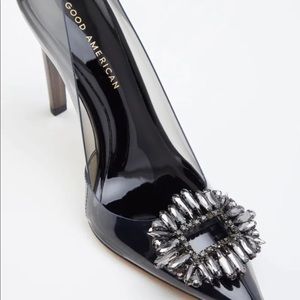 Good American Cinder-F*cking-Rella Pumps